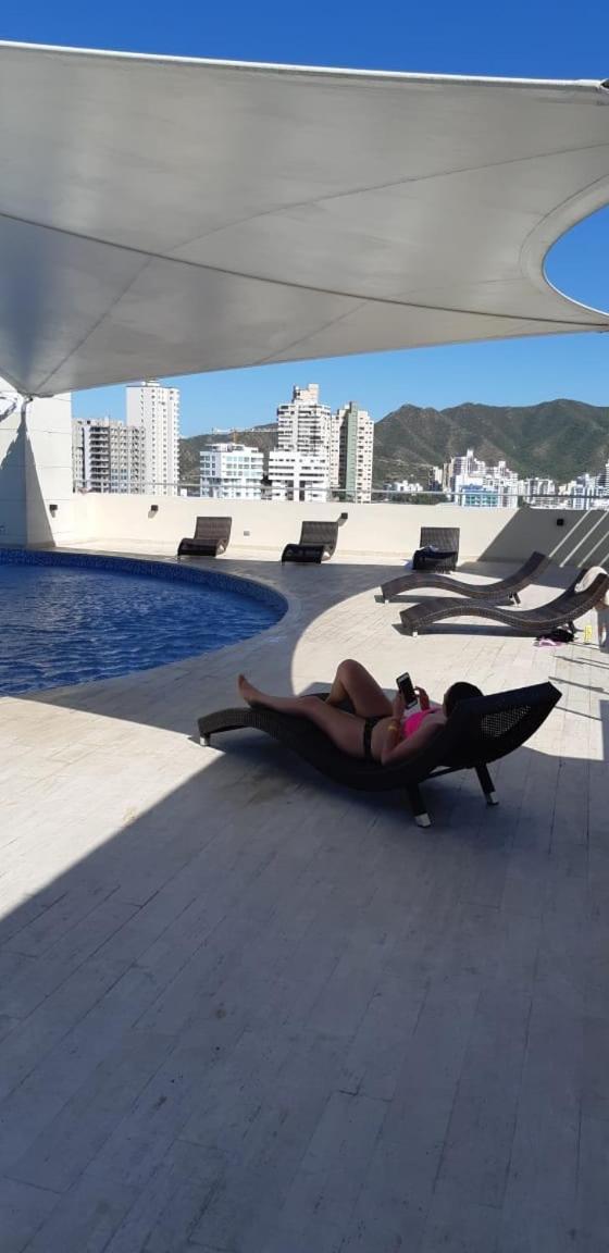 Beautiful Sea View Apartment Santa Marta  Luaran gambar